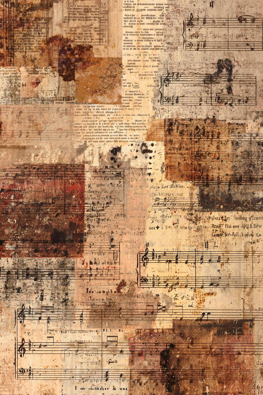 Vintage Music Junk Journal Digital Printouts