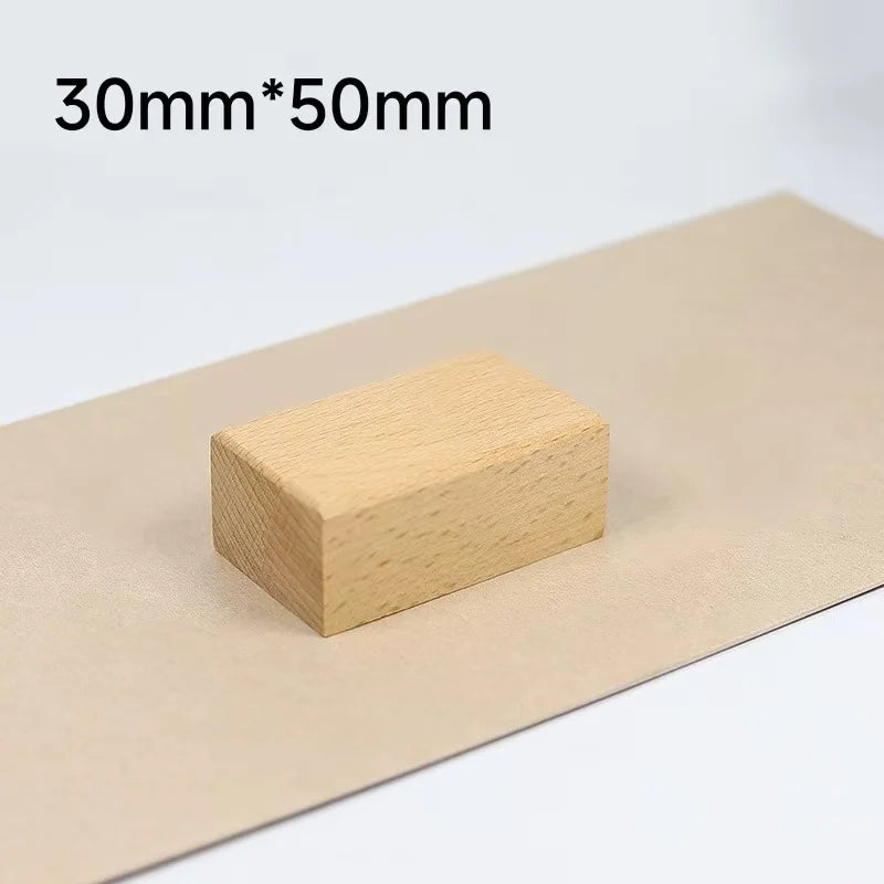 Logo Customized Wooden Ink Stamp DIY Personalized Rubber Stamp Handbook Hobby Student Stationery Scrapbooking Decoration Round