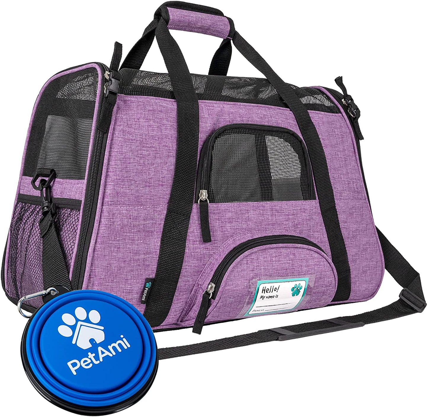 Premium Airline Approved Soft-Sided Pet Travel Carrier | Ventilated, Comfortable Design with Safety Features | Ideal for Small to Medium Sized Cats, Dogs, and Pets