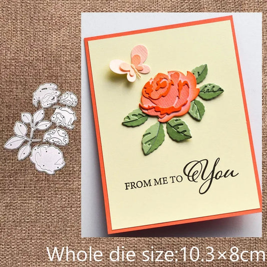 New Design Craft Metal stencil mold Cutting Dies flower leaves decoration scrapbook die cuts Album Paper Card Craft Embossing