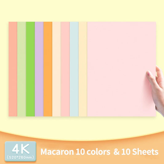 A3/A4/4K/8K/16K Colored Cardstock Colorful Paper Hard DIY Handmake Card Making Thick Paperboard Cardboard Scrapbook Crafts Decor